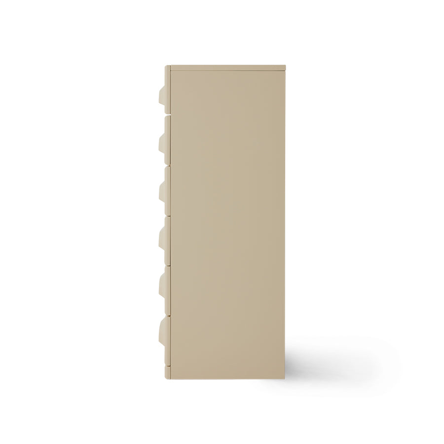 HKLIVING Chest of 6 Drawers - Cream (Minimalist Storage Cabinet)