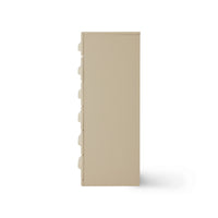 HKLIVING Chest of 6 Drawers - Cream (Minimalist Storage Cabinet)