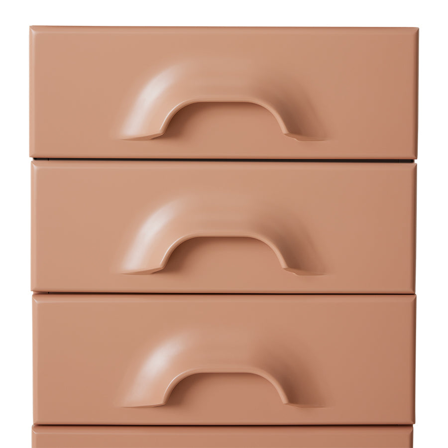 Chest of 7 Drawers in Blush Pink by HKLIVING