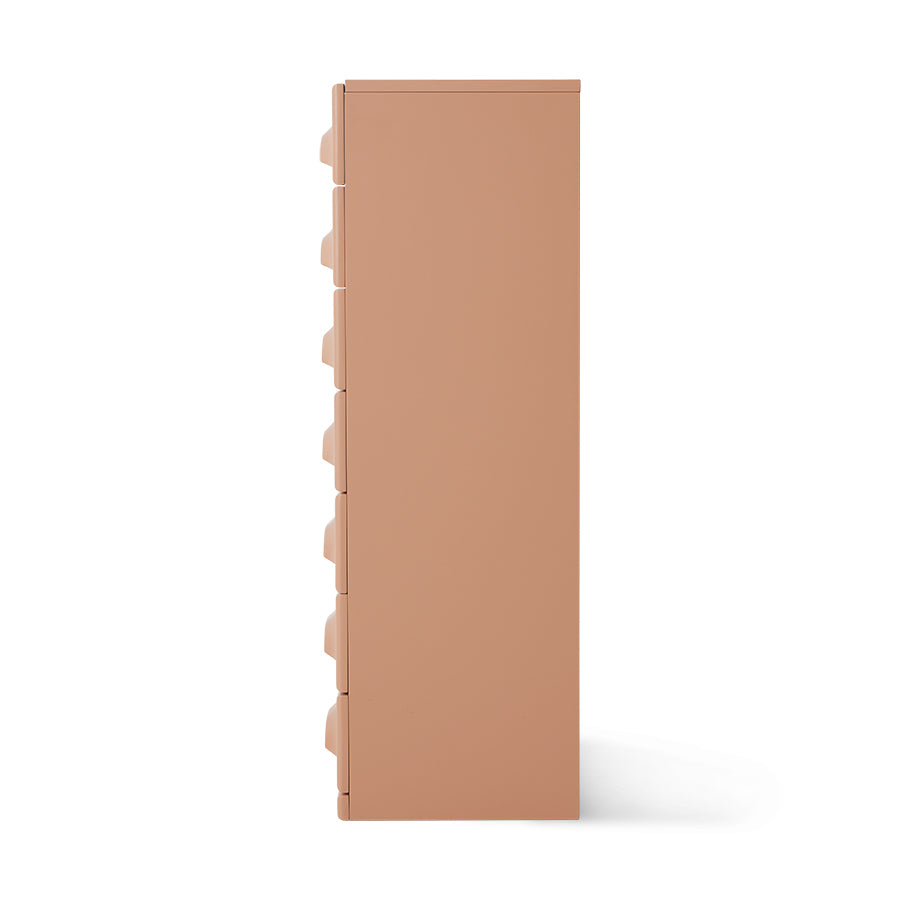 Chest of 7 Drawers, Blush Pink from HKLIVING