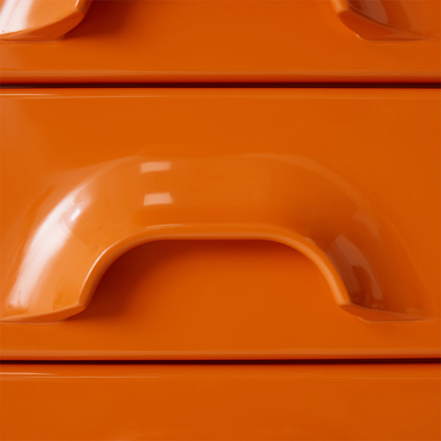 HKLIVING Chest of 8 Drawers in Tangerine Orange