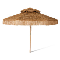 Raffia Patio Umbrella 300cm – Natural Parasol by HKLIVING