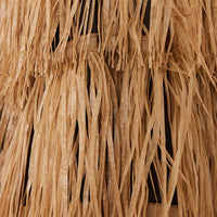 Raffia Patio Umbrella 300cm – Natural Parasol by HKLIVING