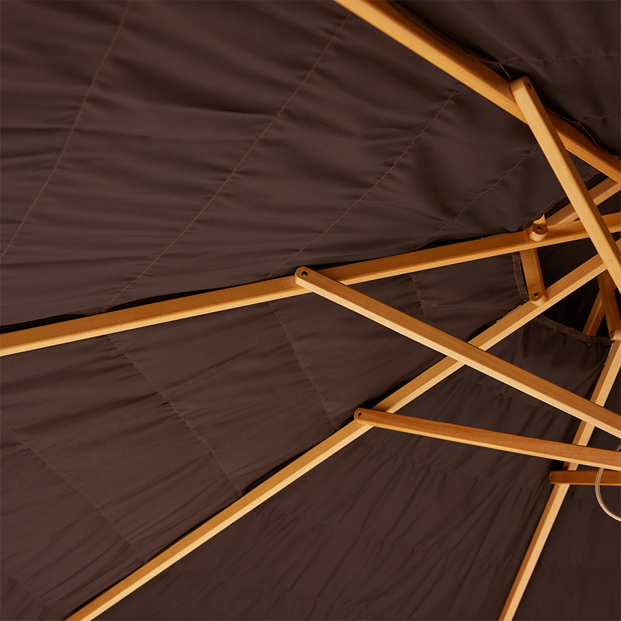 Raffia Patio Umbrella 300cm – Natural Parasol by HKLIVING