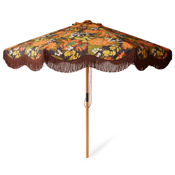 Flourish Patio Umbrella 270cm – Floral Parasol by HKLIVING