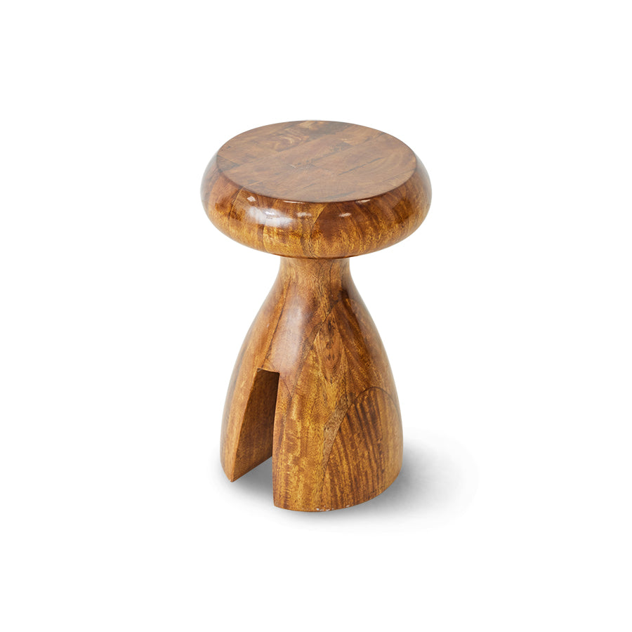 Wooden Stool, Chestnut by HKLIVING
