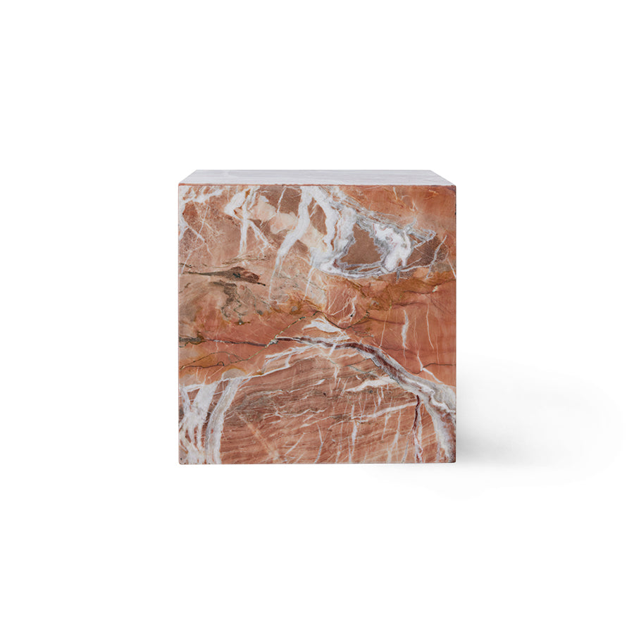 Marble Block Table, Rosa by HKLIVING