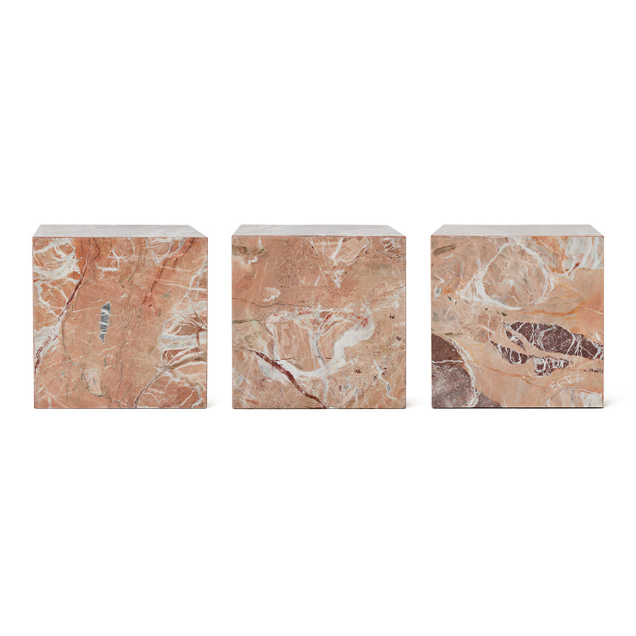 Marble Block Table, Rosa by HKLIVING