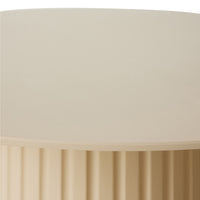 Round Cream Wooden Pillar Dining Table by HKLIVING, 140cm diameter, Handmade