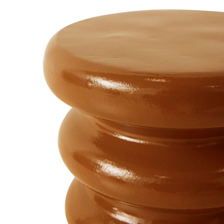Allure Side Table, Caramel - by HKLIVING