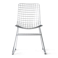 Silver Metal Wire Chair by HKLIVING