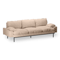 3-Seater, 4-Seater Retro Sofa in Boucle Taupe by HKLIVING