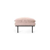 Retro Footstool in Boucle Taupe, Hocker by HKLIVING