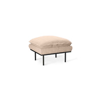 Retro Footstool in Boucle Taupe, Hocker by HKLIVING