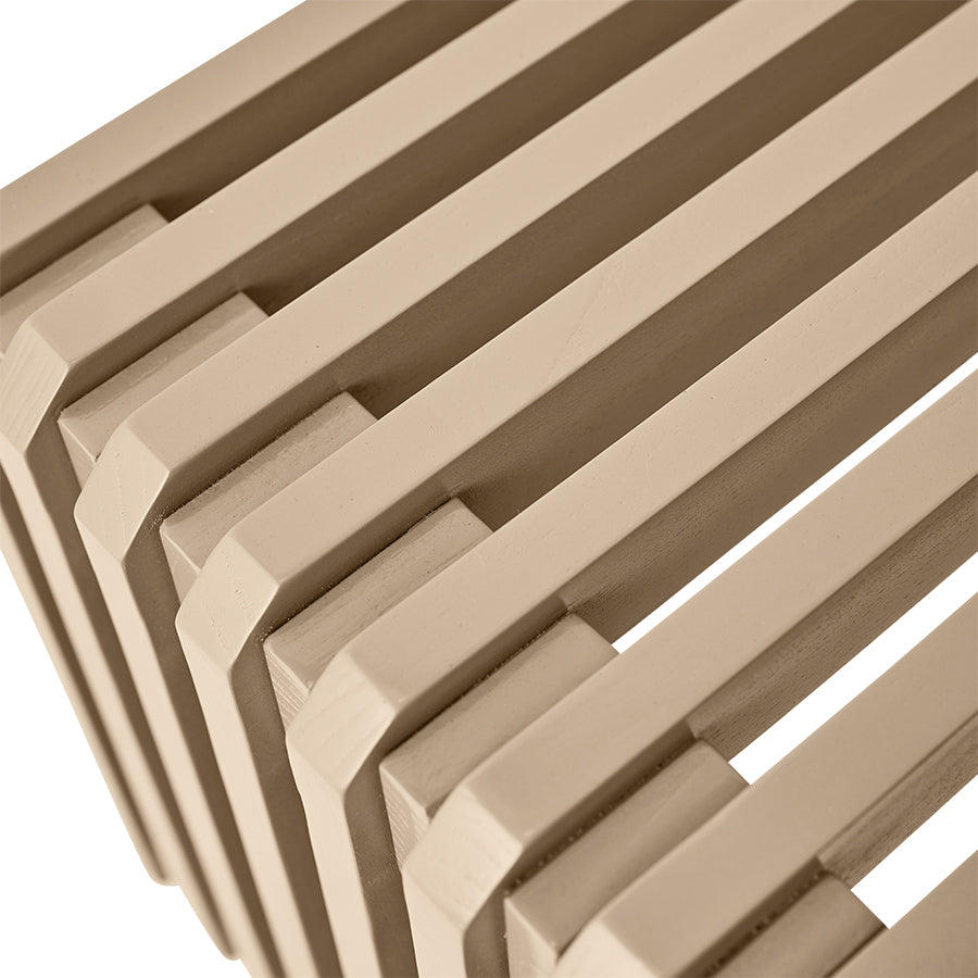 Versatile sand accent bench for serene, modern interiors