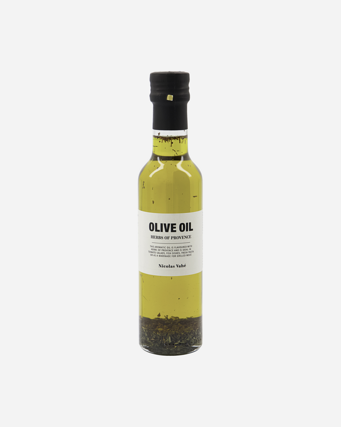 Nicolas Vahé Herbes de Provence olive oil 25cl – bottle front on white.