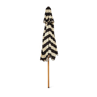 1950s Striped Patio Umbrella – Stracciatella Parasol by HKLIVING