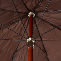 Serengeti Umbrella - Natural Raffia Outdoor Parasol by HKLIVING