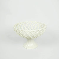 Ruth Porcelain Basket - Handmade Decorative Basket (Two Versions: Basket or on Stand)