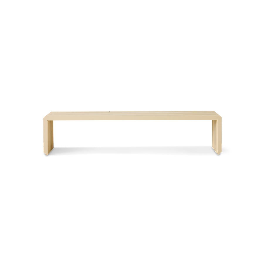 Slatted bench sand by hkliving with minimalist design
