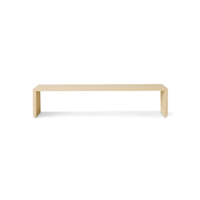 Slatted bench sand by hkliving with minimalist design