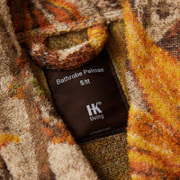 HKLIVING Palmae Bathrobe – Tropical Jacquard Cotton Housecoat (2 Sizes)