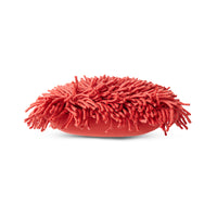 Rugged Red Woolen Square Cushion, 50x50cm, Cherry Red, by HKLIVING
