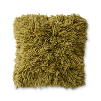 Fluffy Woolen Square Cushion Olive Green 50 x 50cm by HKLIVING