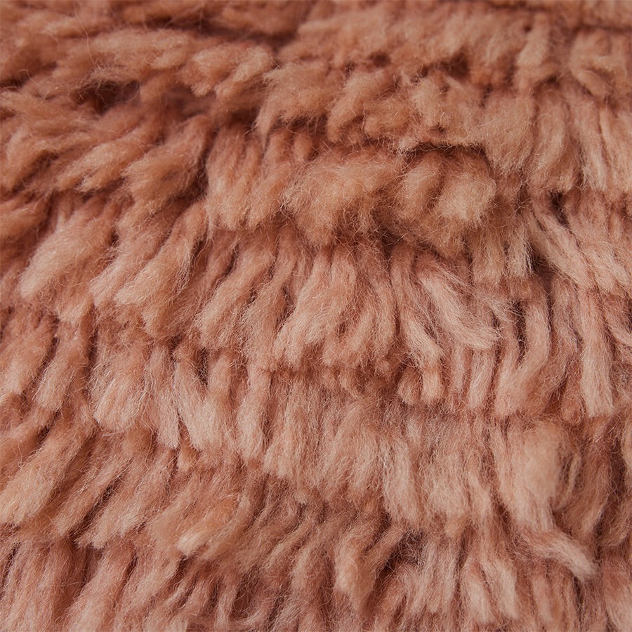 Fluffy Rectangular Cushion Blush Pink 65 x 40cm by HKLIVING