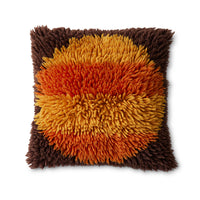 Fluffy Horizon Sunset Square Cushion, 55x55cm, Multicoloured, by HKLIVING