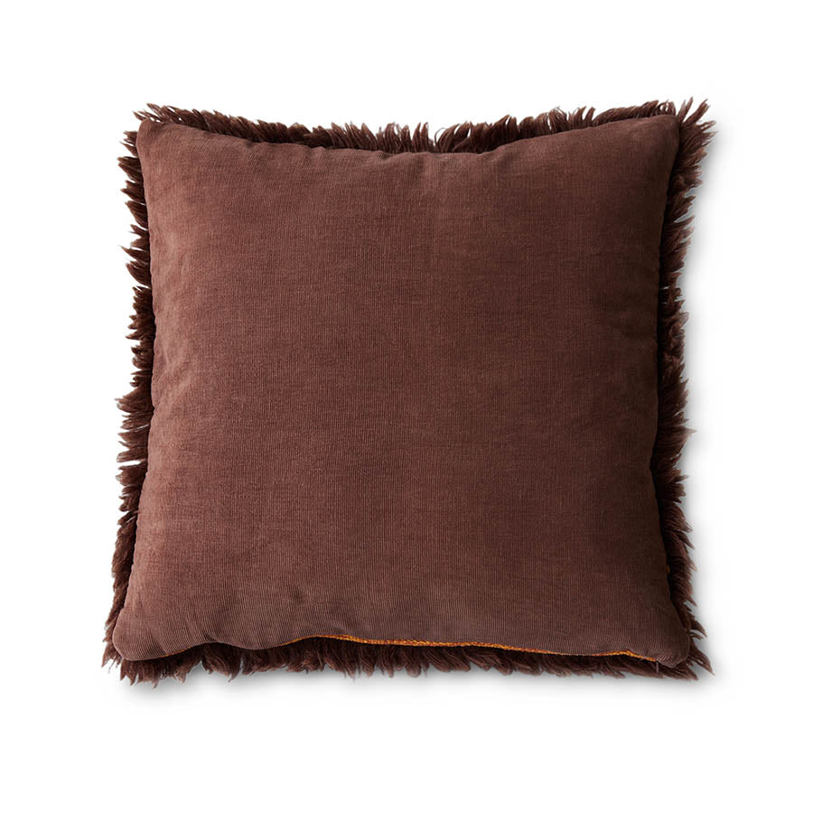 Fluffy Horizon Sunset Square Cushion, 55x55cm, Multicoloured, by HKLIVING