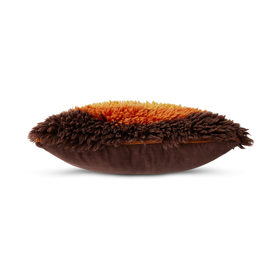 Fluffy Horizon Sunset Square Cushion, 55x55cm, Multicoloured, by HKLIVING