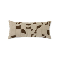 HKLIVING Natural Patched Cushion - 70x30cm Linen