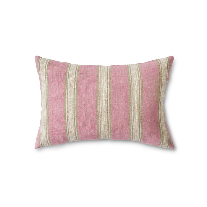 Woven Striped Cushion in Blush by HKLIVING - 60x40cm Soft Linen