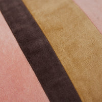 Striped Velvet Cushion, Sunkissed, 50x30cm, HKLIVING, Pink Brown Beige