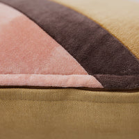 Striped Velvet Cushion, Sunkissed, 50x30cm, HKLIVING, Pink Brown Beige