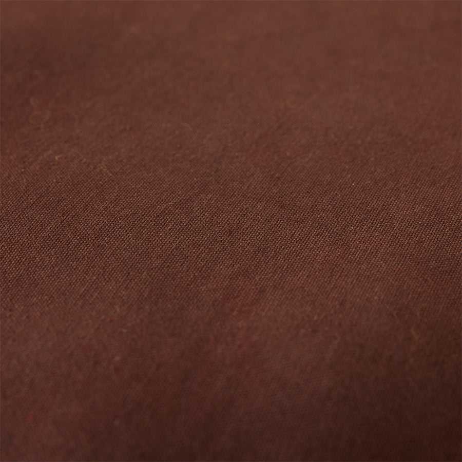 Retro Leather Patch Cushion,Round, Brown, HKLIVING