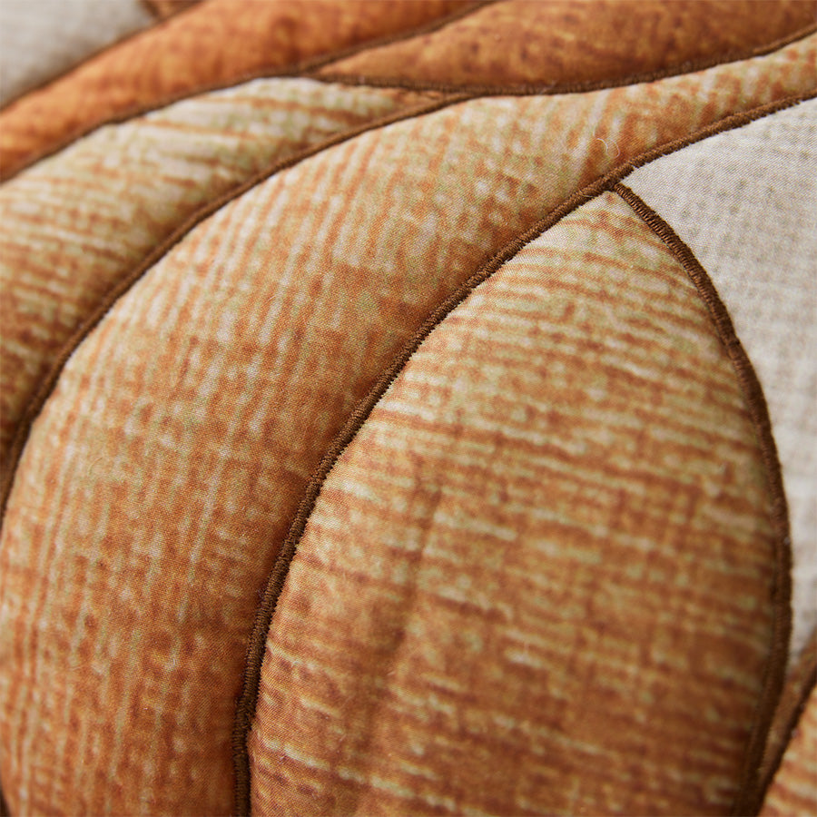 Padded Cushion, Retro Wave, Red, Orange, Beige, HKLIVING