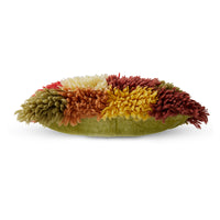 Fluffy, Shaggy Cushion, Multicoloured Wool, HKLIVING
