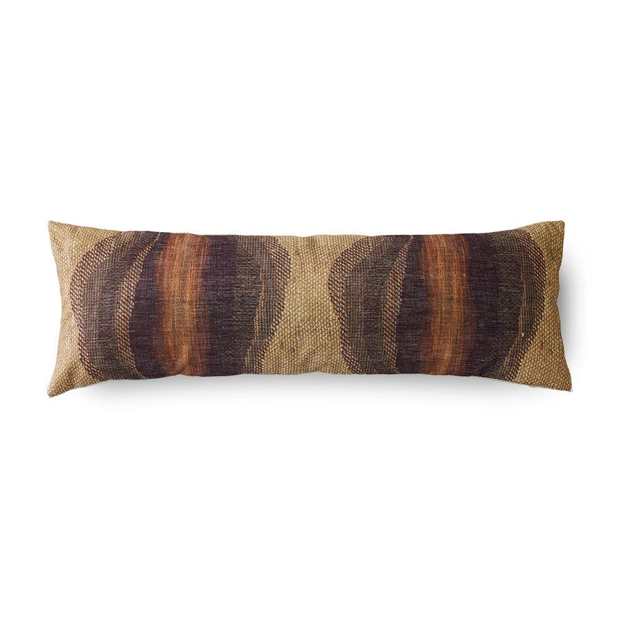 HKLIVING Elongated Gradient Cushion, Earth Tones