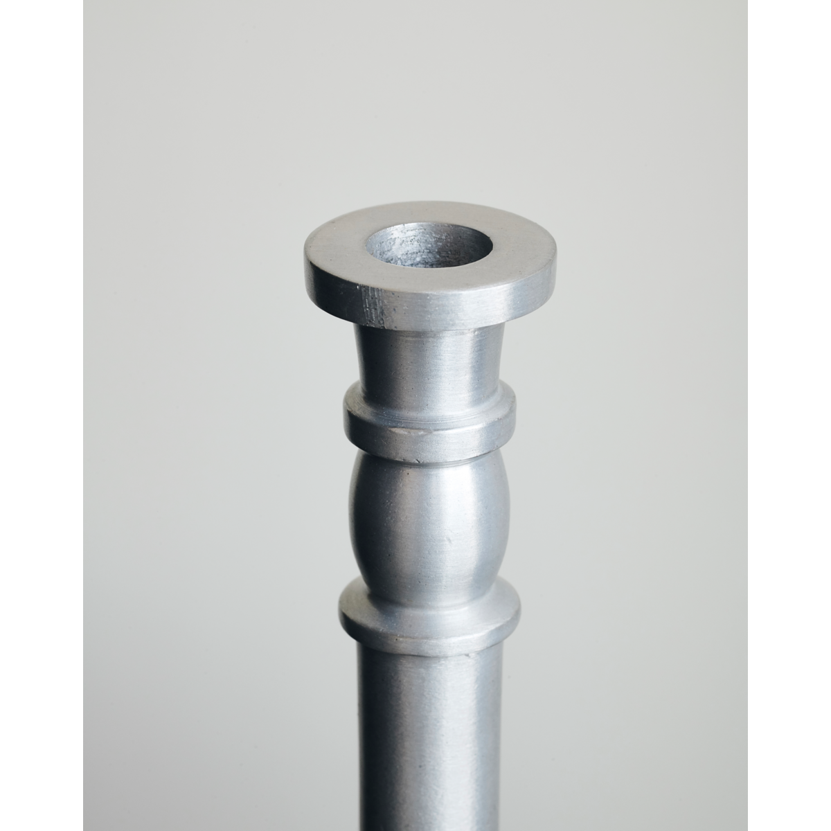 top view of house doctor jersey candlestick with taper candle opening