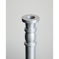top view of house doctor jersey candlestick with taper candle opening