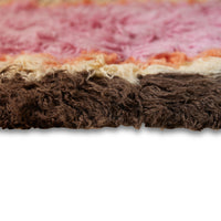 Fluffy Rug, Downtown by HKLIVING, 120x180cm Rectangular Rug, Pink Brown Yellow Orange