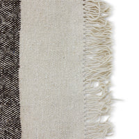 Striped Woolen Kelim Rug - Cream 200x300cm by HKLIVING