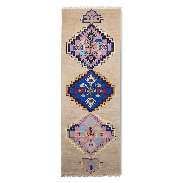 Hand-Knotted Woolen Runner – Oriental (90x265cm) by HKLIVING