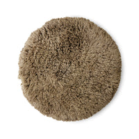 Fluffy Roud Rug, 1.5m, Sage Green by HKLIVING