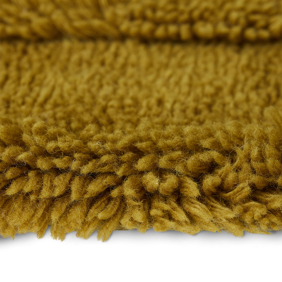 Seaweed Green Round Woollen Rug, 1.5m Diameter from HKLIVING