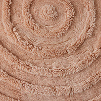 Soft Pink Round Woollen Rug, 1.5m Diameter from HKLIVING