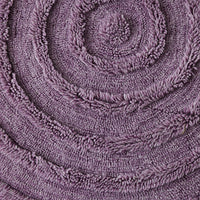 Lilac Purple Round Woollen Rug, 1.5m Diameter from HKLIVING