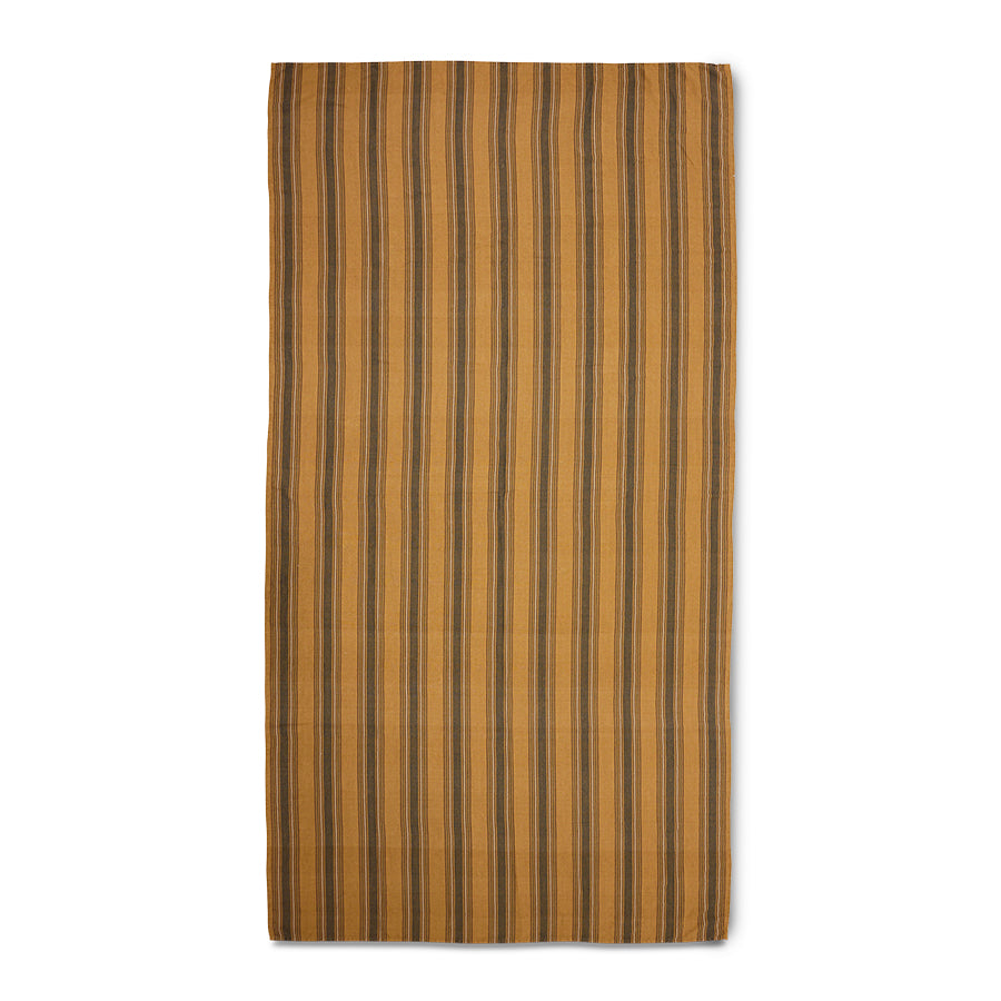 HKLIVING Vida Striped Table Cloth - Amber Grey (160x300cm)
